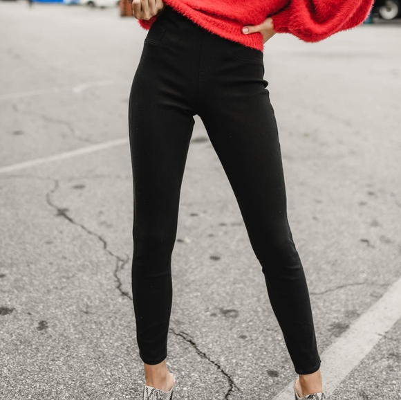 SPANX Pants - Spanx Jeanish Ankle Leggings black I12